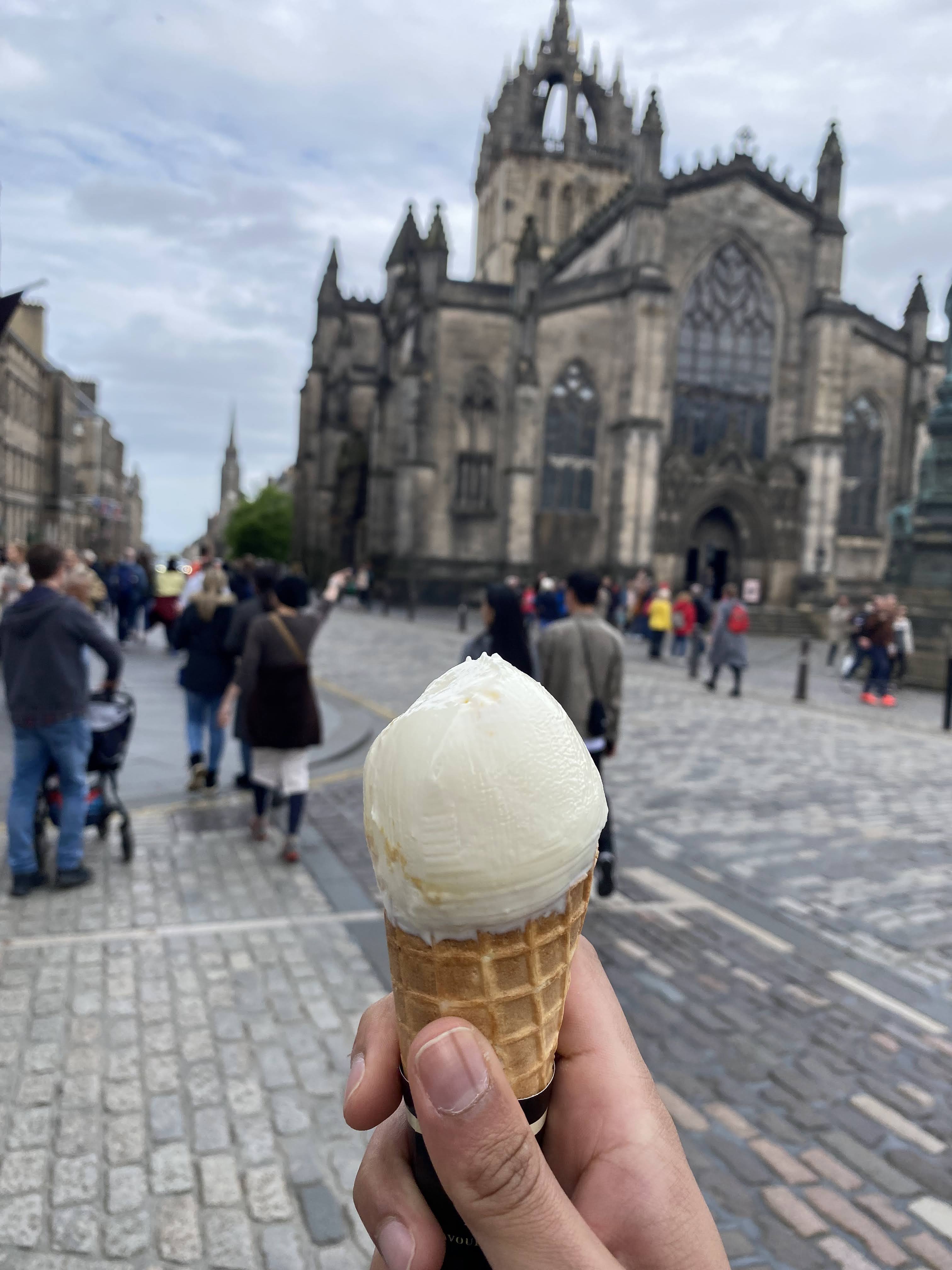 Ice cream in Edinburgh